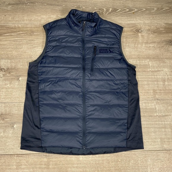 Eddie Bauer Vest Mens Medium Down 550 Puffer Lightweight Outdoor Jacket - Picture 1 of 16